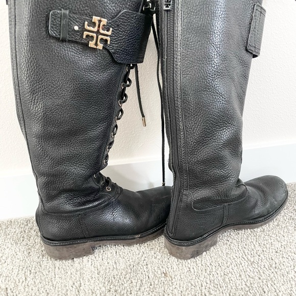 Tory Burch leather combat boots size 6.5 - Picture 10 of 10